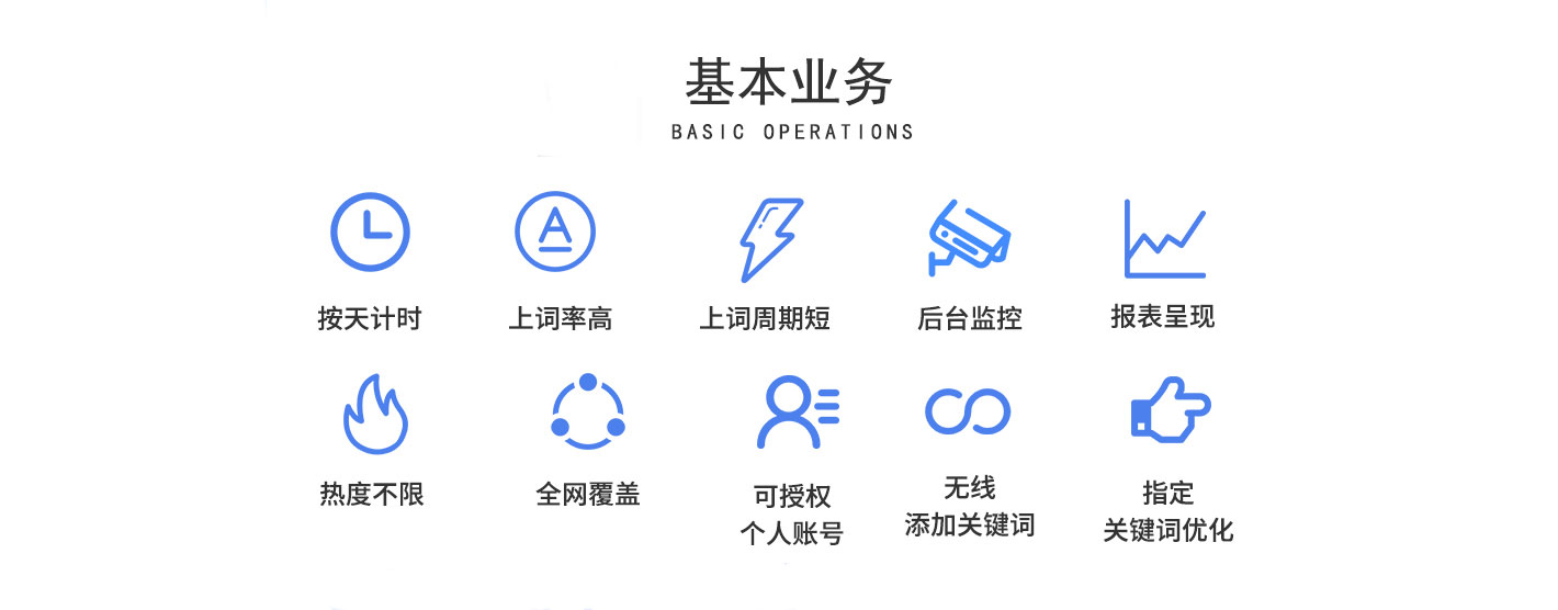 SEO优化核心业务展示